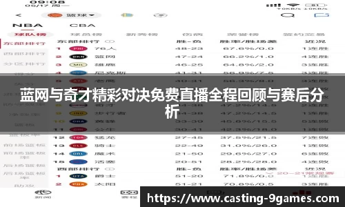 蓝网与奇才精彩对决免费直播全程回顾与赛后分析